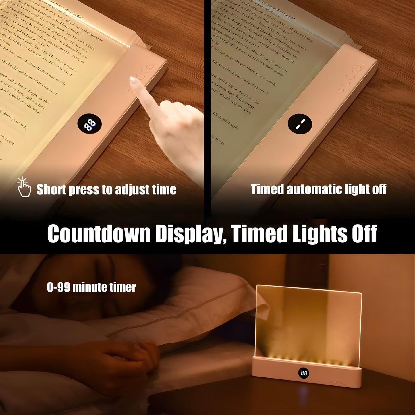 Modern Anti-Fatigue Flat Reading Lamp